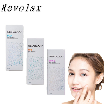 Впрыска заполнителя Кореи 1.1ml Revolax соединенная крестом дермальная для лицевых томов