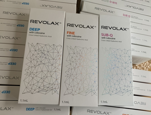 впрыски заполнителя 1.1ml Revolax Hyaluronic кисловочные дермальные для косметических применений