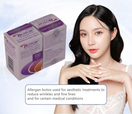 Allergan Botox 100IU для инъекций для уменьшения морщин, разглаживания морщин на лбу, лечение ботулотоксином для гладкости
