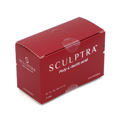 Red Sculptrure, 2 флакона, усовершенствованный инъекционный препарат, стимулирующий коллаген, для восстановления объема лица и длительного омоложения кожи