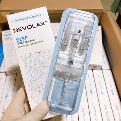 Заполнитель 1.1ml Revolax глубокий Hyaluronic кисловочный лицевой с