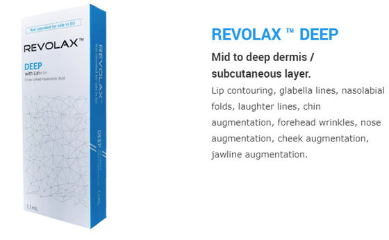 Впрыски 1.1ml губы Revolax Hyaluronic кисловочные