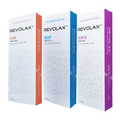 Заполнители Revolax Hyaluronic кисловочные лицевые для лицевого увеличения
