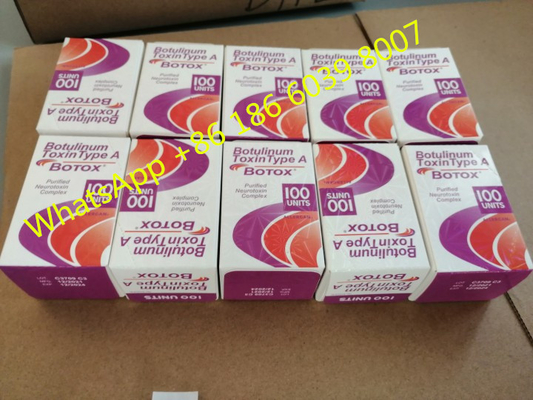 Тип a Allergan блоков Injectioin 100 токсина Allergan  Botulinu для против старения кисловочного дермального заполнителя