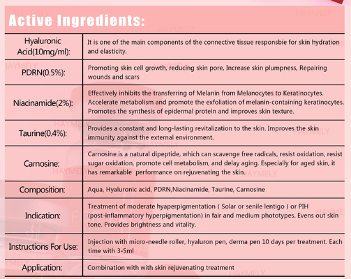 решение Mesotherapy морщинок ракеты -носителя кожи 5x3ML PDRN анти-