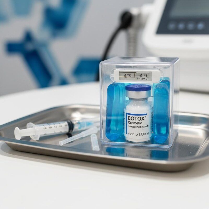 Порошок Allergan Botox, хранящийся при температуре 2-8°C, инъекционный вариант для медицинских спа и эстетиков, требующих постоянных результатов.
