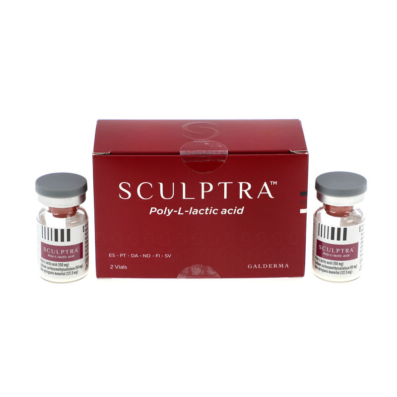 Red Sculptrure, 2 флакона, усовершенствованный инъекционный препарат, стимулирующий коллаген, для восстановления объема лица и длительного омоложения кожи