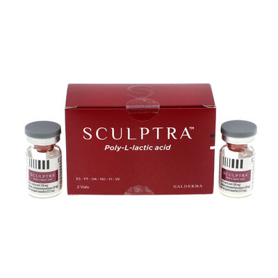 Red Sculptrure, 2 флакона, усовершенствованный инъекционный препарат, стимулирующий коллаген, для восстановления объема лица и длительного омоложения кожи