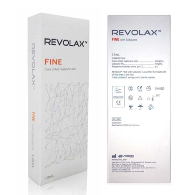 24 Mg/Ml заполнитель 1.1ml Revolax Hyaluronic кисловочный дермальный для точных морщинок
